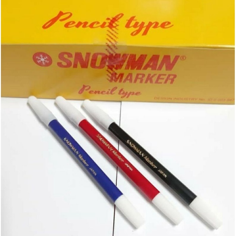 

SPIDOL SNOWMAN- SNOWMAN MASKER PENCIL TYPE ( 12 PCS )