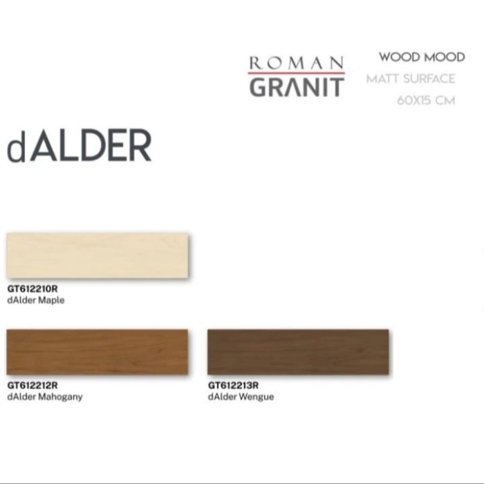 ROMAN GRANIT dAlder Mahogany 15x60 GT612212R GRADE A