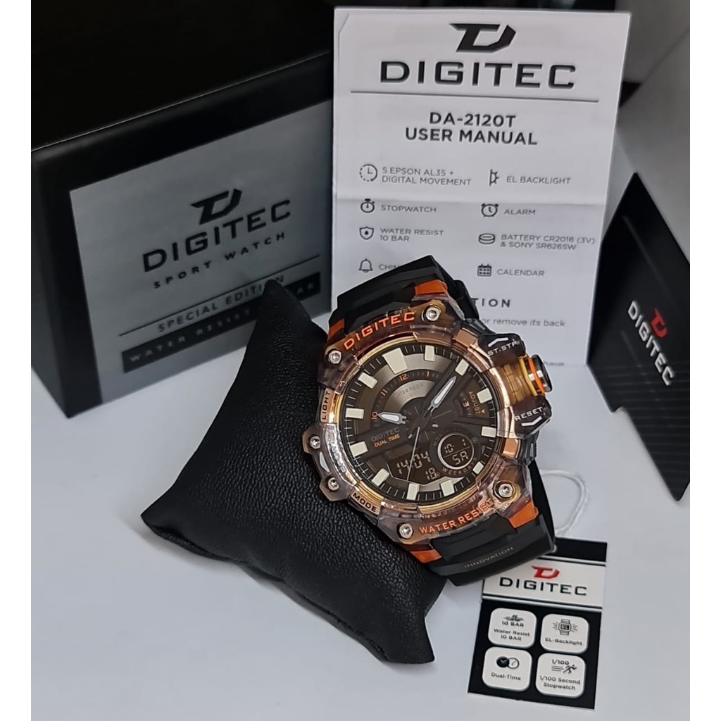 JAM TANGAN PRIA DIGITEC DA-2120T DA 2120T DG2120 ORIGINAL FREE BOX