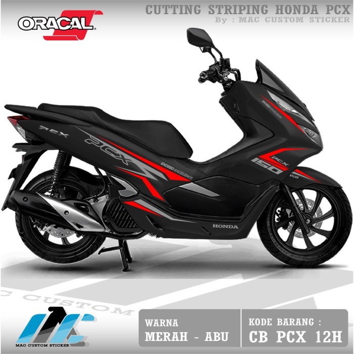 TST113- STRIPING PCX 150 CUTTING STIKER - HITAM KODE BARANG CB-PCX-12