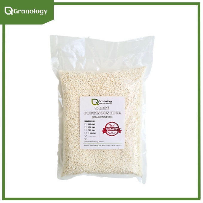 Ketan Putih / White Sticky Rice / Glutinous Rice (1 kilogram) by Granology