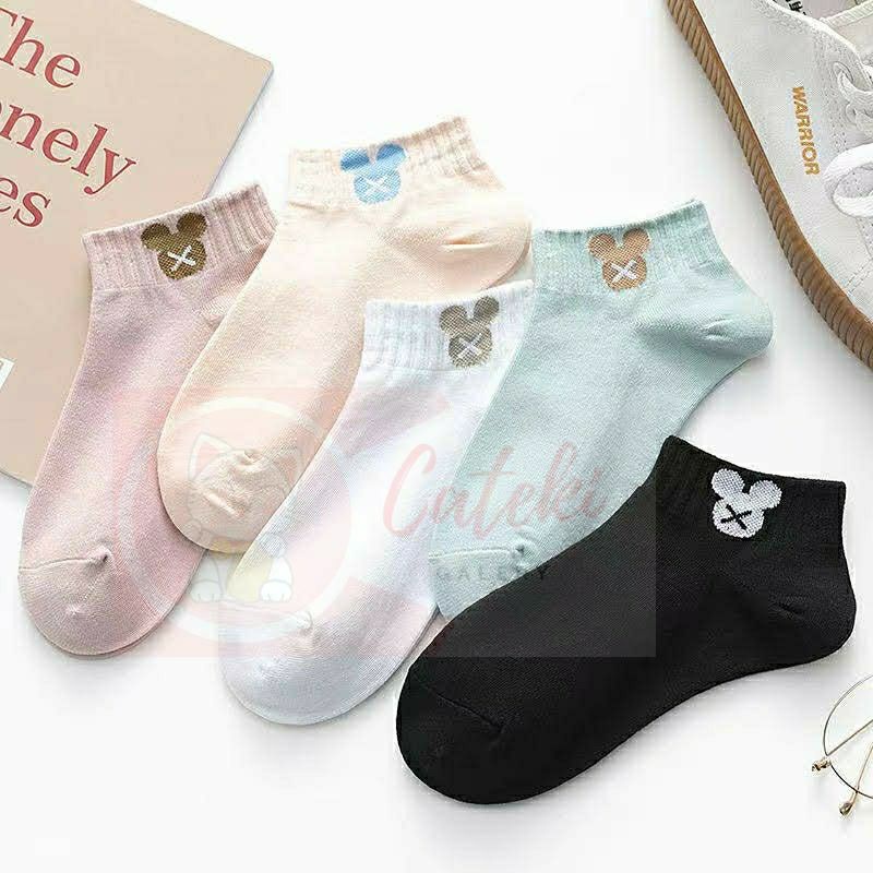 [CTK] PROMO Kaos Kaki Motif Mickey Miki Kaos Kaki Pendek Fashion Micky Semata Kaki Ankle Sock