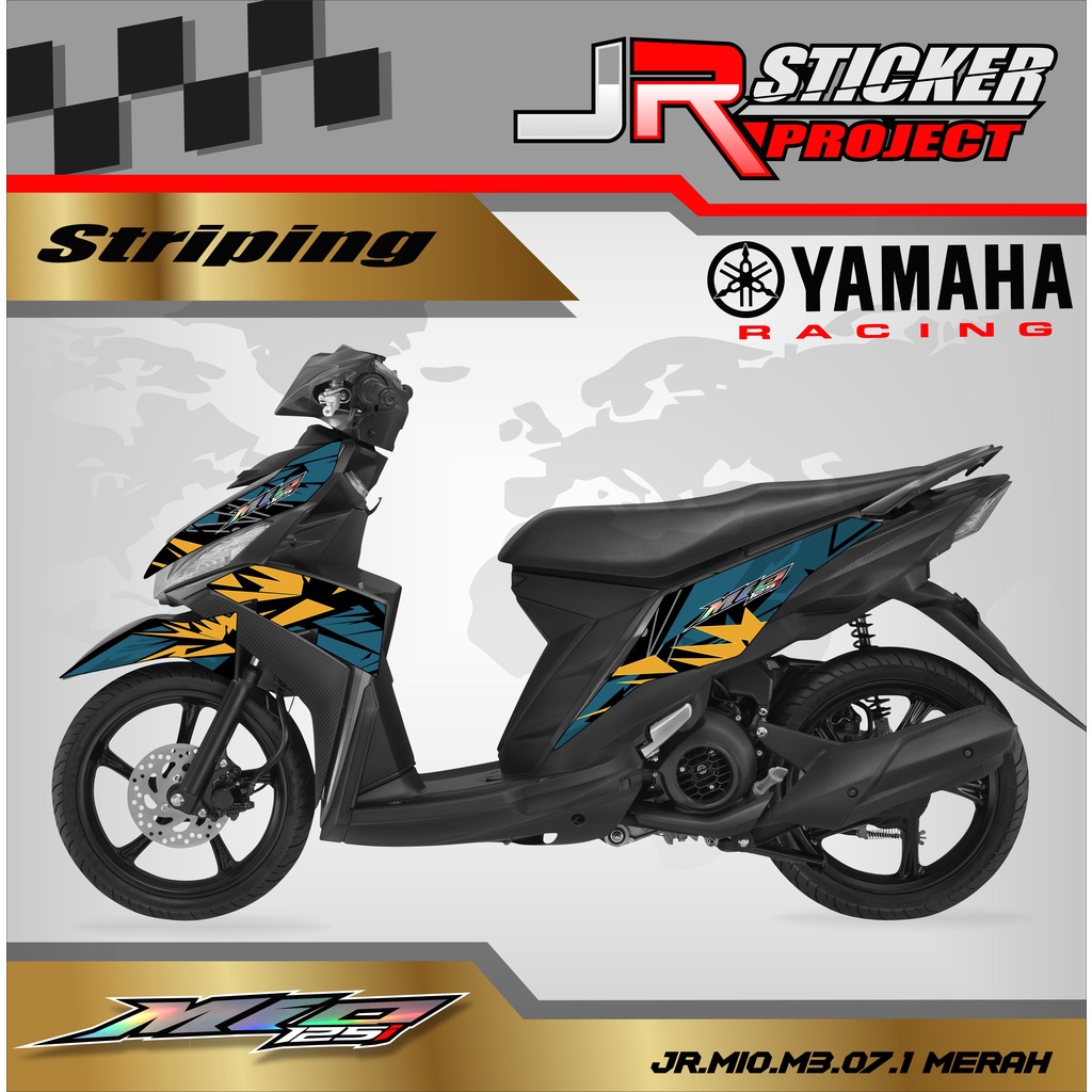 Striping Variasi Mio Z / Mio M3 -Mio 125 Stiker Sticker Skotlet Motor List Body RACING 011