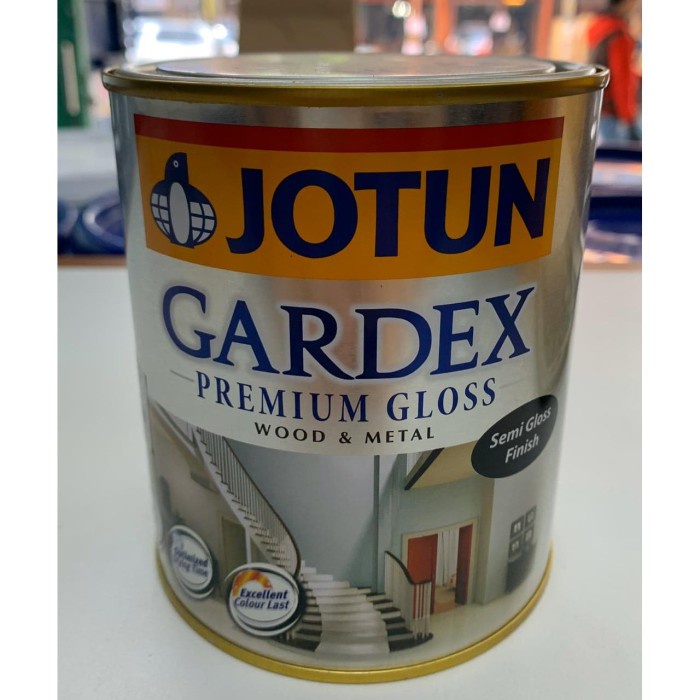 Jotun Gardex Cat Minyak (Gloss/Semi-Gloss) 1Ltr - Putih, Semi Gloss