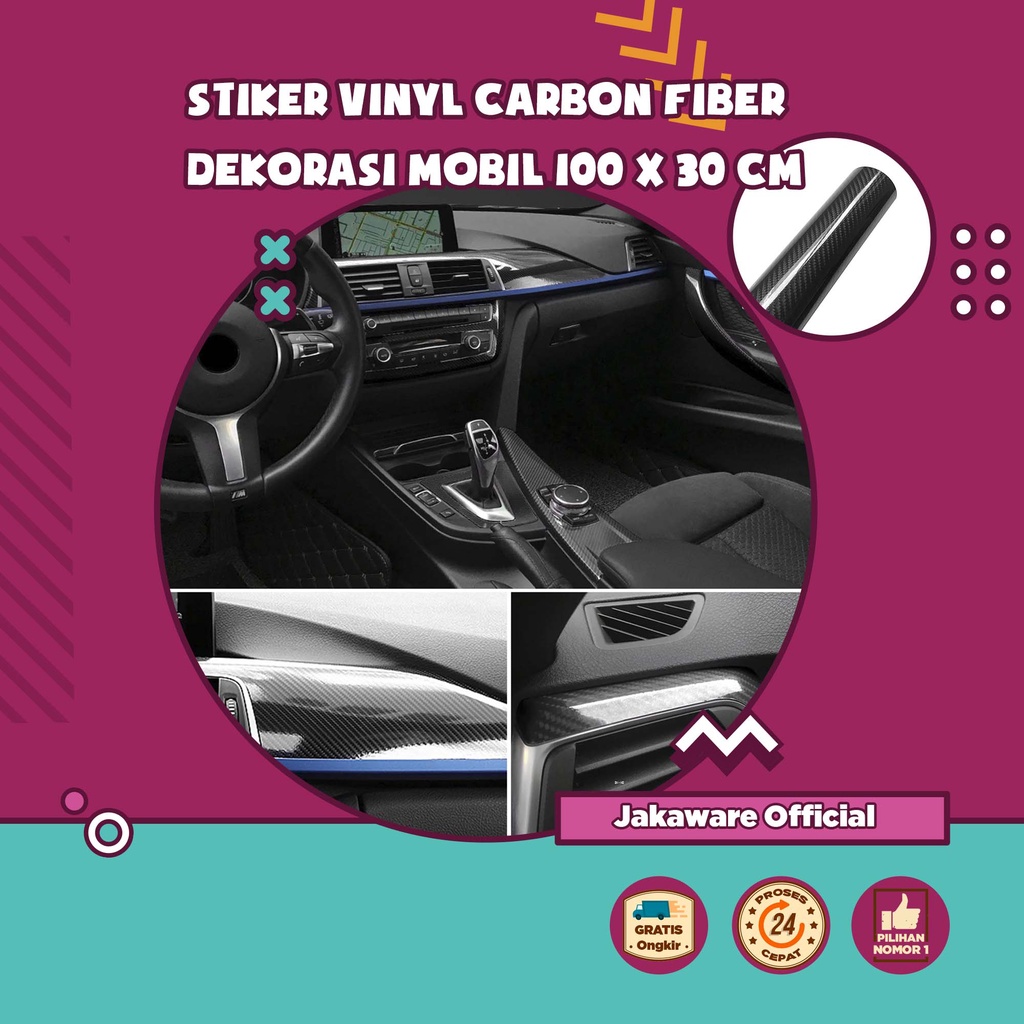 Jual Karlor Stiker Vinyl Carbon Fiber Dekorasi Mobil Corak Karbon Stiker Motor Truk Truck Bumper