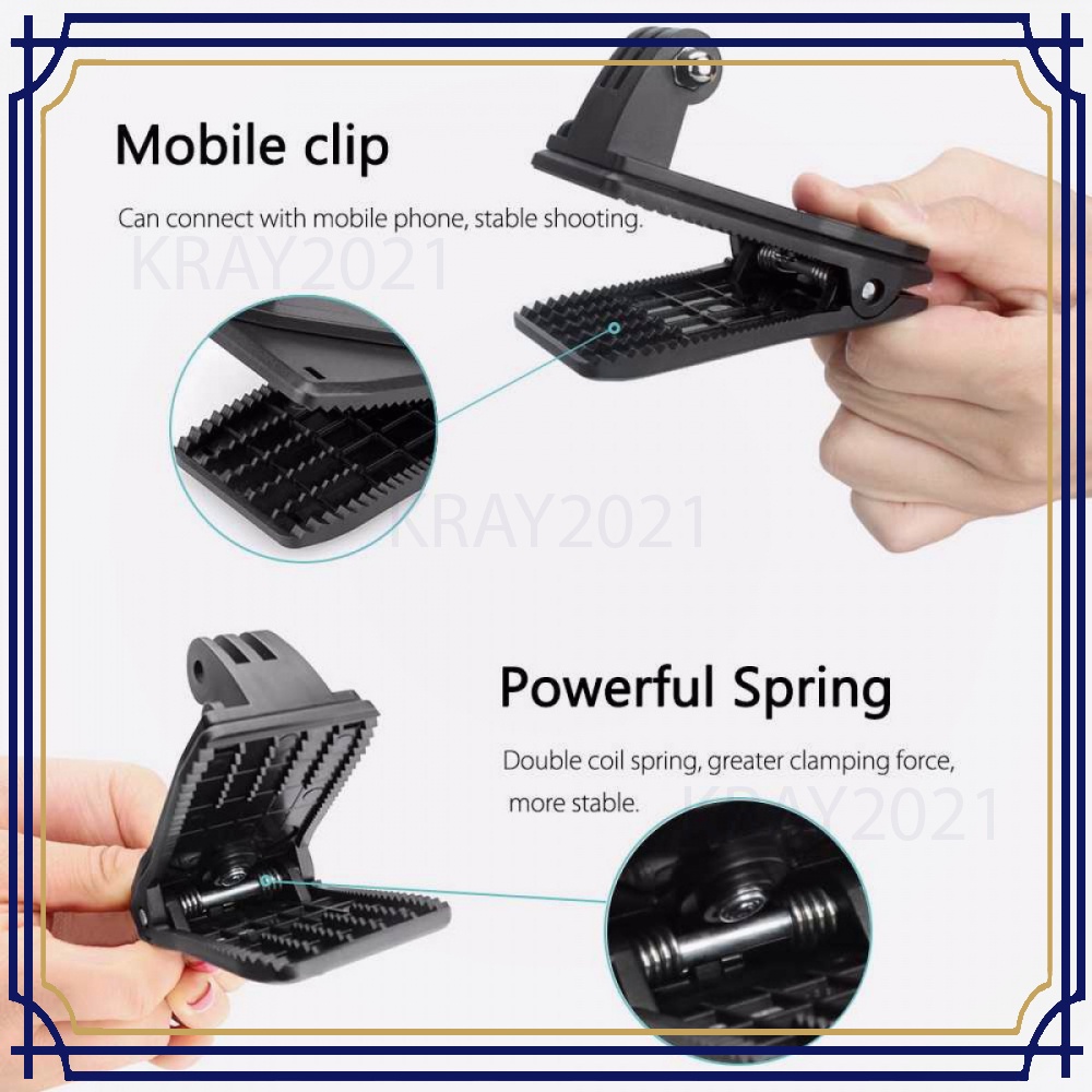 Clip Clamp Mount 360 Rotary for GoPro / Xiaomi Yi - VP512