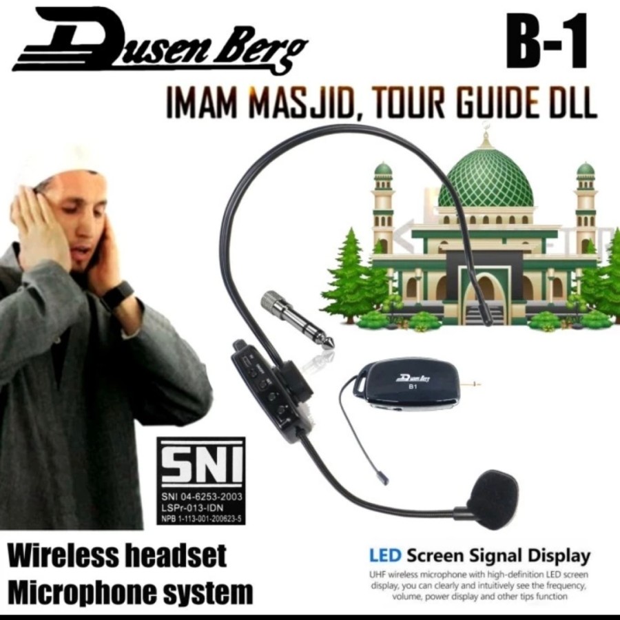 Mic Headset Bando Dusenberg b1 Mic Wireless Bando original Garansi
