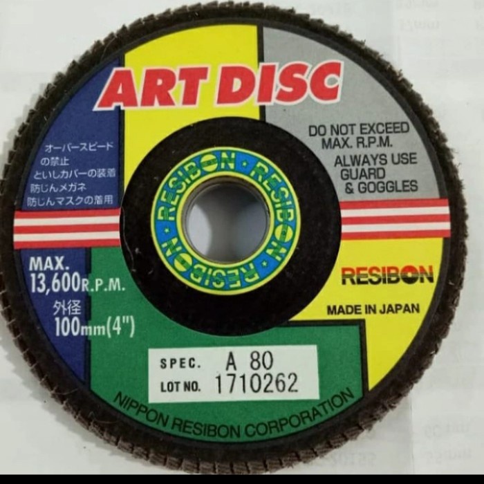 Amplas Amplas Susun 4 Inch Nippon Resibon A80/Art Disc 4"