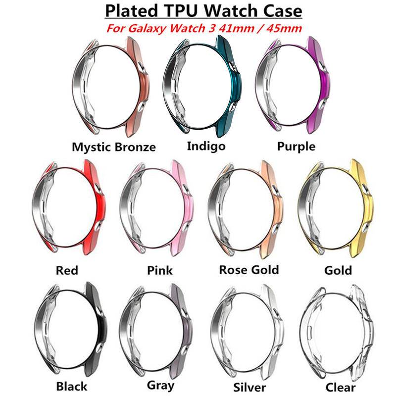Case Pelindung Bahan Tpu Silikon Ukuran 40mm 44mm 45mm 41mm 42mm 46mm Untuk Samsung Watch 4 Classic