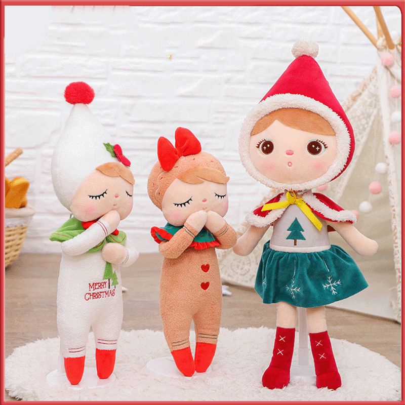 Mainan Boneka Metoo Natal Plush Untuk Anak Perempuan Bayi Kartun Boneka Hadiah Anak Hewan