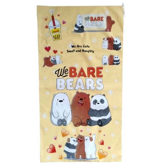 plastik snack souvenir ulang tahun happy birthday karakter we bare bear bears