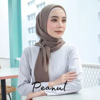 HARGA TERMURAH JILBAB BELLA SQUARE SEGI EMPAT / HIJAB BELLA SQUARE TERBARU WARNA TERLENGKAP-Peanut