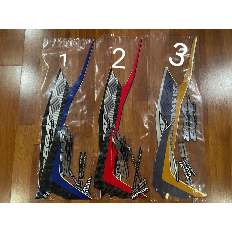 1 set Stiker les body les sayap motor lis motor beat 2021esp ISS CBS honda stripping motor honda bea