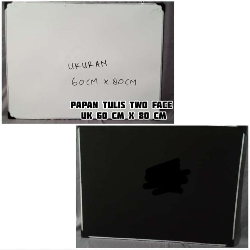 

papan tulis whiteboar two face ukuran 60 X 80 cm 60cm x 80cm
