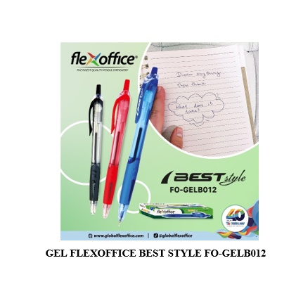 

Pulpen Gel Flexoffice BEST Style - Hitam