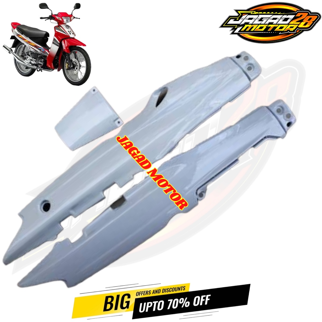 Cover Body Belakang Yamaha Fizr Fiz R Putih / Cover Bodi Belakang Yamaha Fizr Fiz R Putih / Body Belakang Yamaha Fizr Fiz R Putih / Bodi Belakang Yamaha Fizr Fiz R Putih