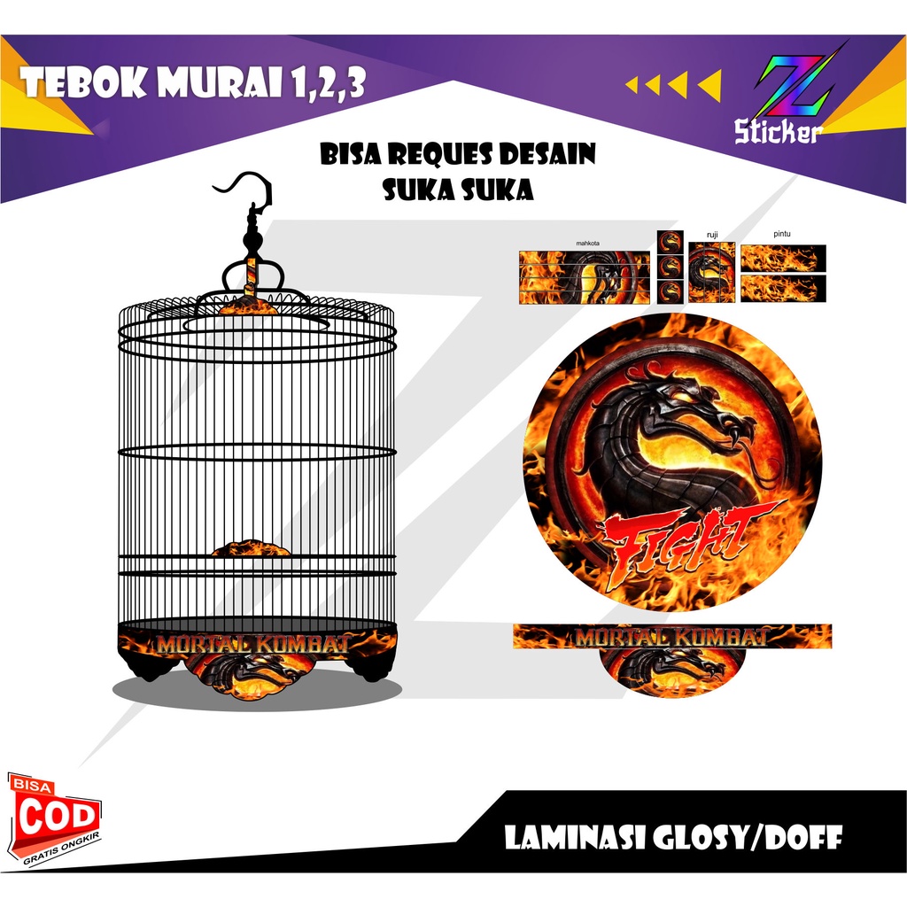 stiker sangkar, sticker sangkar murai, tebok murai ,stiker tebok murai ,sangkar murai, decal sangkar
