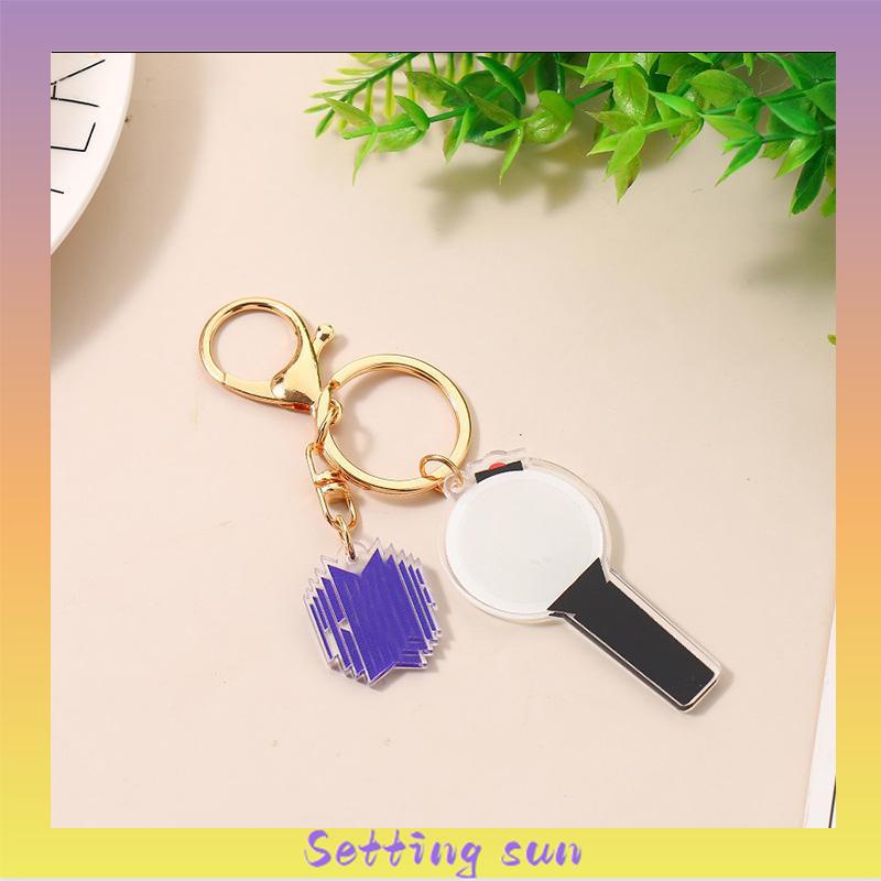 NCT/BLACK PINK/BTS/ITZY Gantungan Kunci Mini Key Chuain Lucu Kpop Keychain Akrilik Mendukung Aksesoris TN