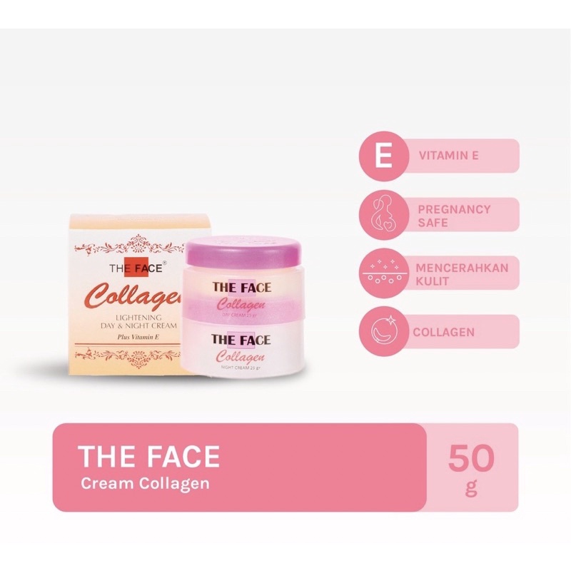 THE FACE CREAM COLAGEN SUSUN ORIGINAL BPOM - CREAM COLLAGEN THE FACE BPOM