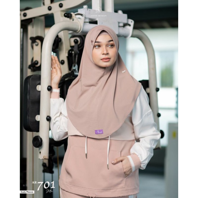 COD hijab terbaru✔️ jilbab sporty  kerudung olahraga bergo instan non pet Arrafi AR 701 ori Ar Rafi 
