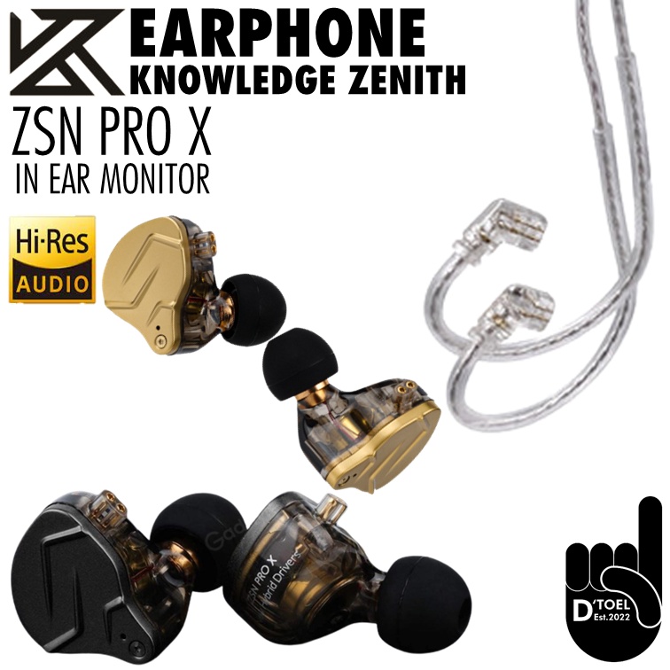 Headset Earhone In Ear Monitor KZ ZSN Pro X Mic Gaming