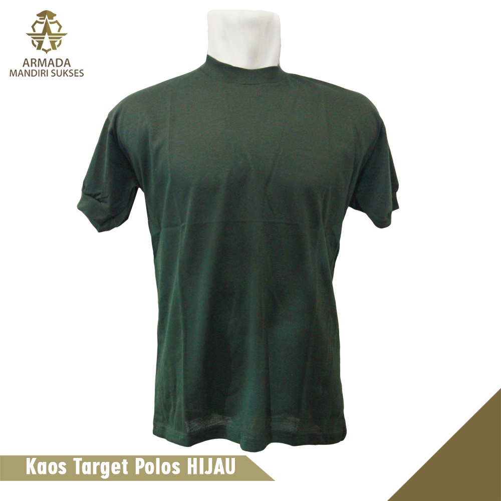 Kaos Target Polos Hijau - Kaos Target Hijau Polos