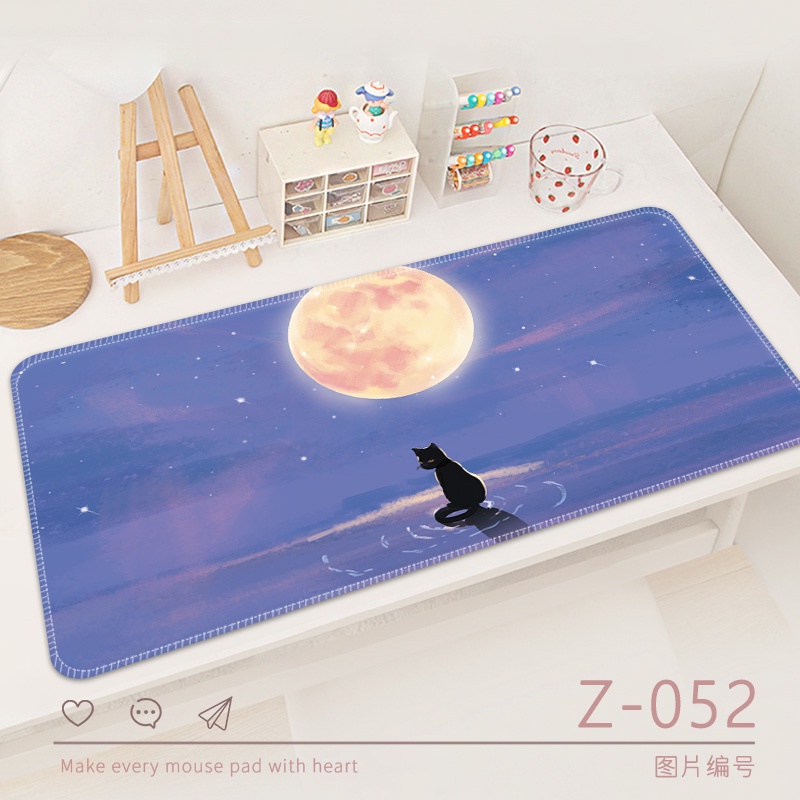 Mouse Pad Gaming Tebal Motif Kartun Ukuran 80 / 30cm Untuk Komputer