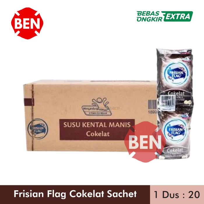 Frisian Flag Coklat Sachet Dus / Susu Bendera Coklat Dus Grosir