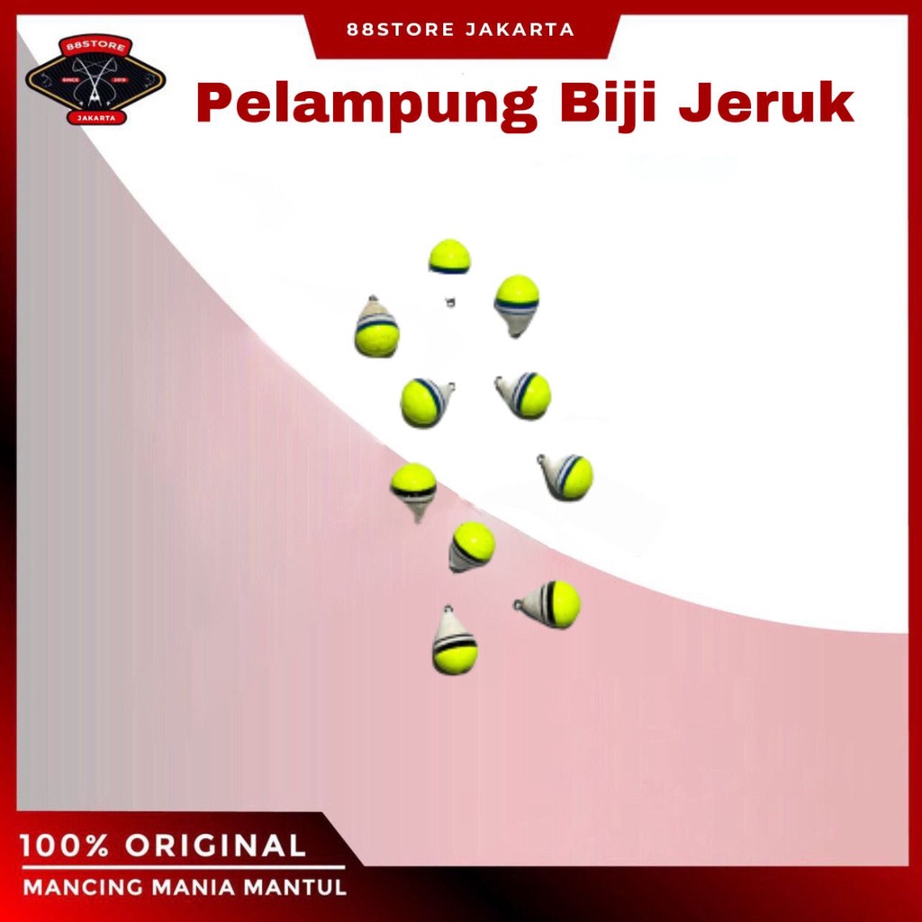 88storejakarta pelampung pancing biji jeruk isi 10pcs