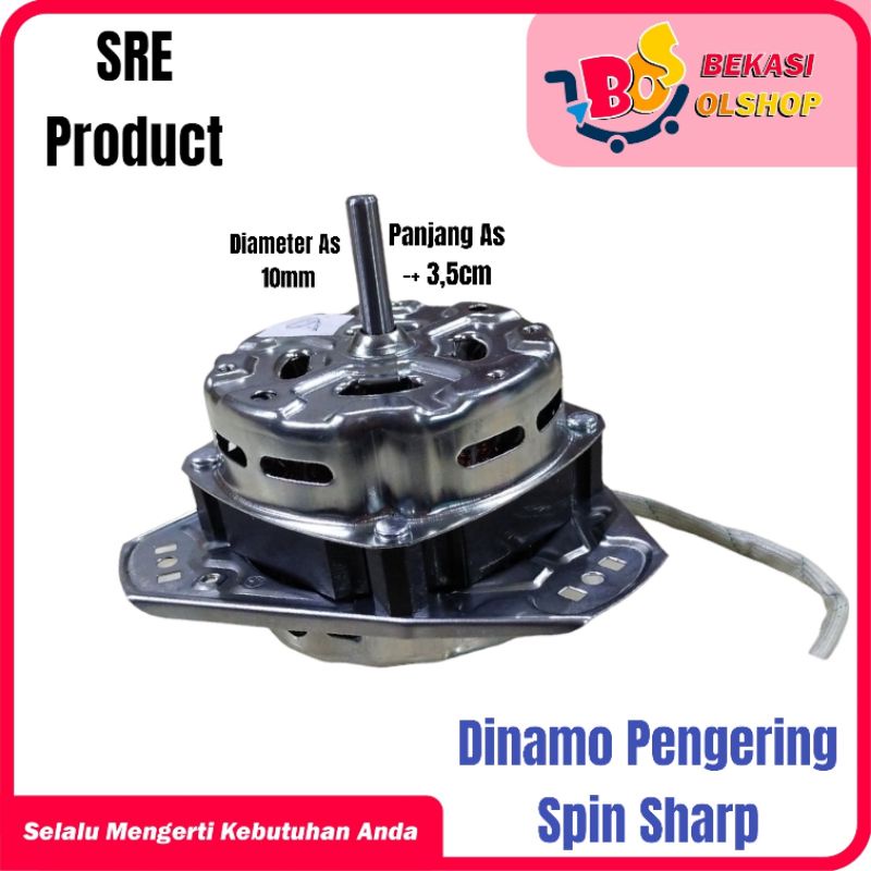 Dinamo Pengering Sharp Kaki 3 Motor Spin Sharp 70W