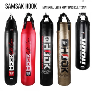 Samsak Tinju Gantung Hook Sandsack 180cm Sansak Muaythai Punching Bag Boxing Karate Taekwondo Heavy Bag Boxing