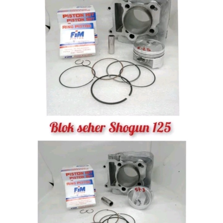 Block blok Suzuki Shogun 125 Racing bore up Seher fim Dm 14 uk 57.3