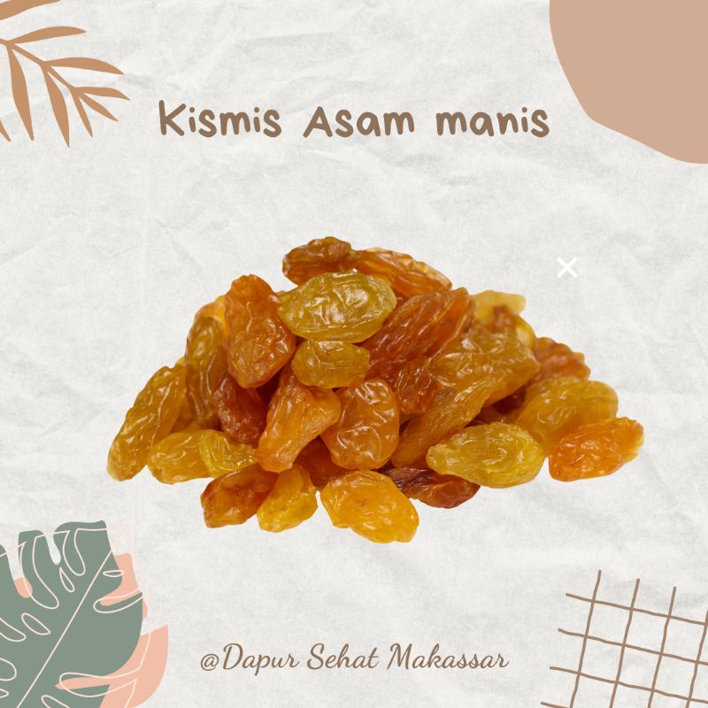 MAKASSAR Kismis premium 1kg 500gr asam manis mutiara raisins enak fresh khas arab mpasi kaya nutrisi oleh oleh haji dan umrah