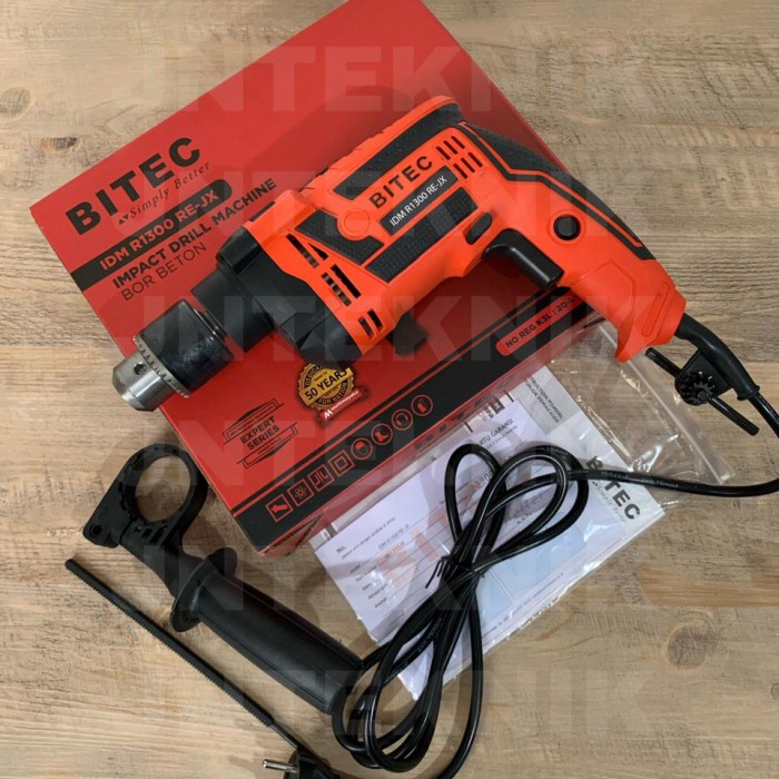 MESIN BOR 13mm beton tembok impact drill BITEC idm 1300 idm1300 mesin bor listrik alat pertukangan