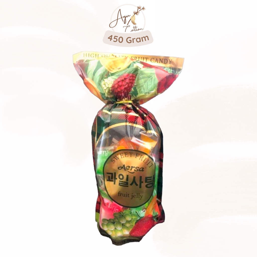 Sweet Fruit Jelly Aersa Made in Korea / Permen Jelly Aersa - 450 Gram