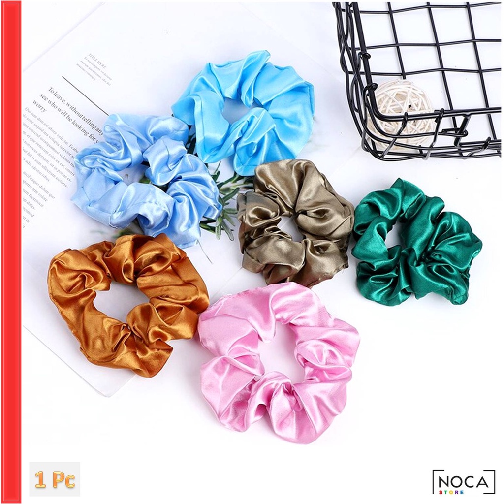 Jual Ikat Rambut Scrunchie Wanita Ukuran Standar - Kuncir Cepol Jilbab