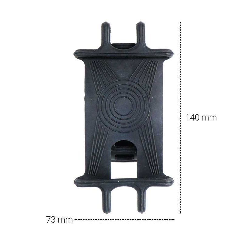 Holder Bracket Hp Smartphone Stang Sepeda Karet Silikon Taffsport