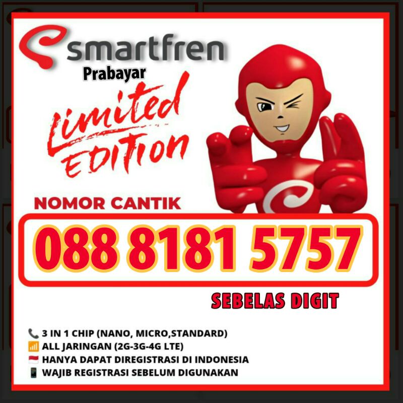NOMOR CANTIK SMARTFREN BEST SELLER PROMO 11DIGIT SUPER