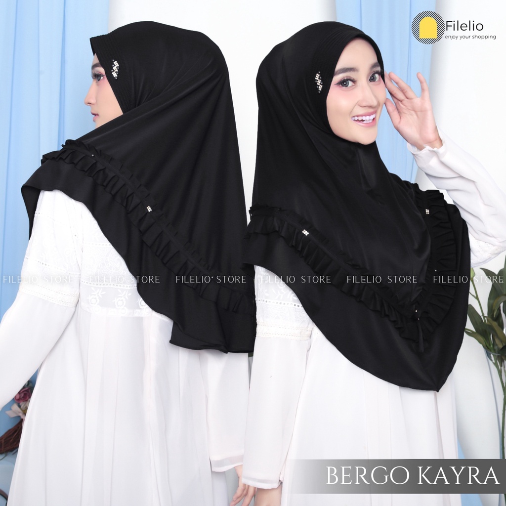 ALFATIHSTORE / bergo kayra rempel / Hijab Rempel Madu / Bergo Instan / kerudung jersey rempel Kriwil / Jilbab Bergo Hamidah Jersey | Bergo Sport Jersey Premium