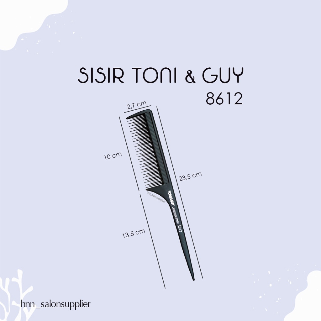 Alat Sisir Potong Rambut Professional Barbershop Salon Toni and Guy 8612