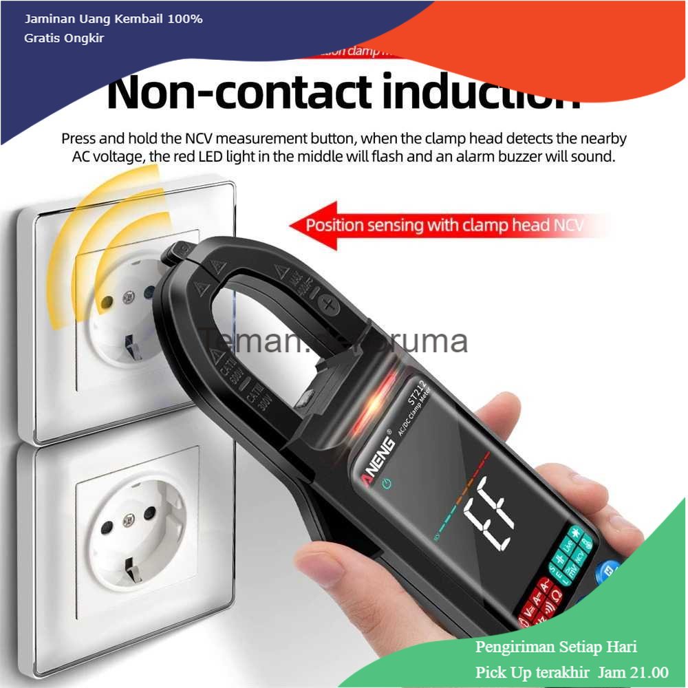 TD - PR2 ANENG Tester Listrik Digital Clamp Meter - ST212