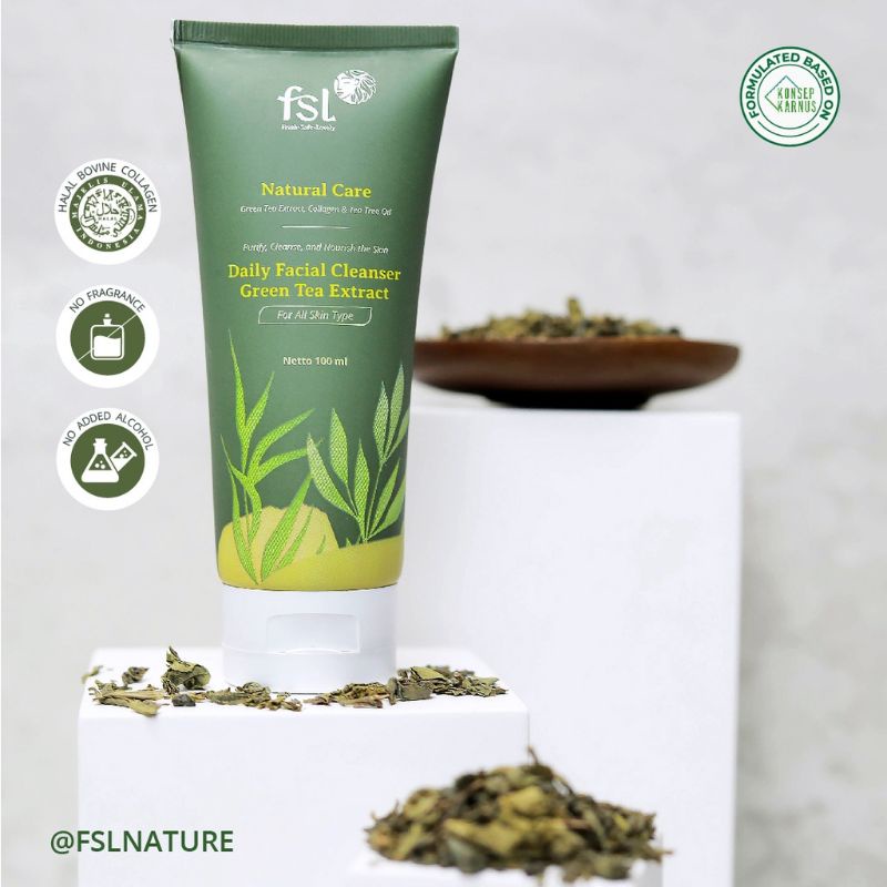 FSL FACIAL WASH DAILY CLEANSER KOLAGEN SABUN PEMBERSIH DAN PENCERAH WAJAH