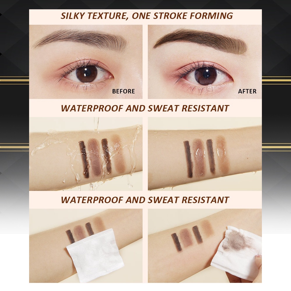 MAYCREATE Eyebrow Powder &amp; Gel 2 in 1 Eyebrow Powder Eyebrow Cream Pomade Alis Kuas Alis Gel Alis 3D Korean Original