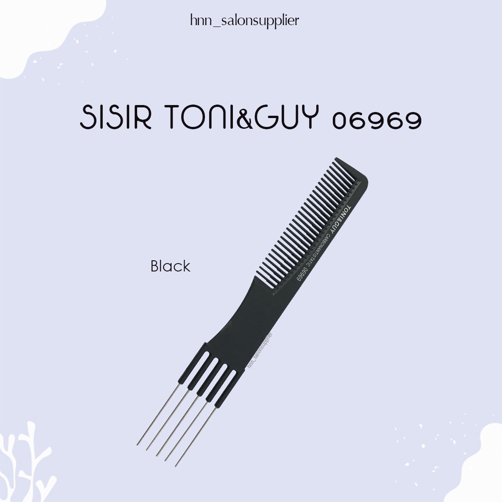 Sisir Potong Rambut Salon Barbershop Proffesional Toni and Guy Carbon Antitastic 06969