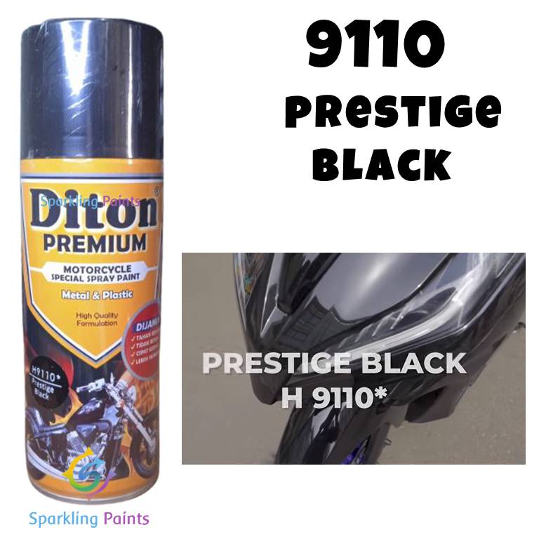 Pilox Diton Premium Honda Prestige Black 9110 400ml Warna Hitam Kilap H pilok pylox pylok