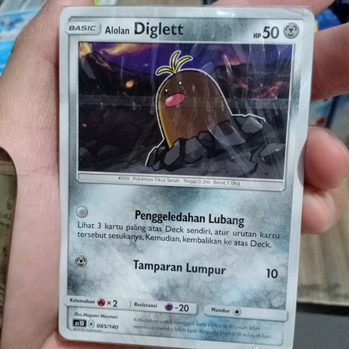 ,,,,,,,] Deck diglett dugtrio Pokemon Tcg singles kartu card Hantaman Pertama