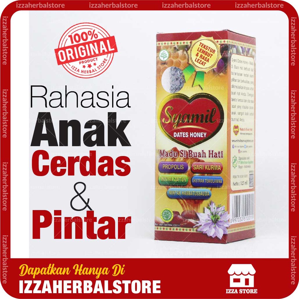 Madu Anak Pintar Syamil Date Honey Penambah Nafsu Makan Dan Anak Cerdas Asli 100% Original