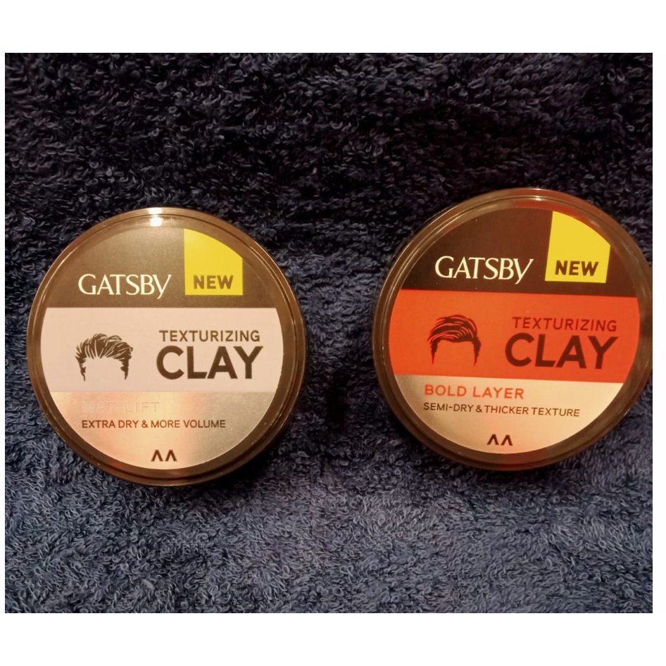 GATSBY Texturizing Clay Rambut 20gr - Mat Lift / Bold Layer