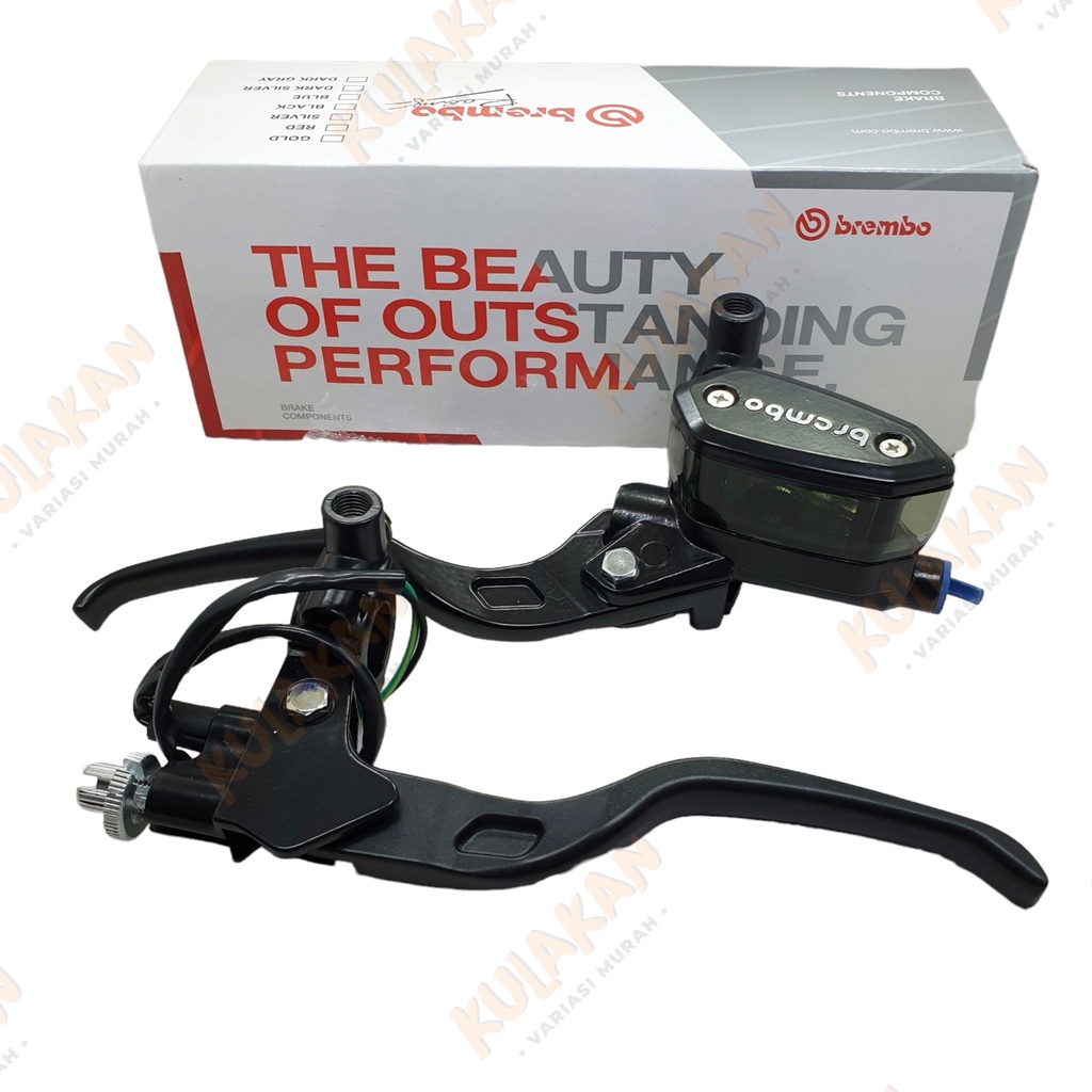 Master Rem Brembo Oval Kiri Kanan 1 Paket Handle Kopling Universal Bebek Matic GL Tiger Vario Beat