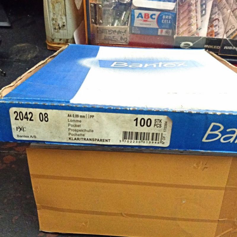 

PP Pocket/Sheet Protector A4 Bantex 2042 ( 1pak/100sheet )